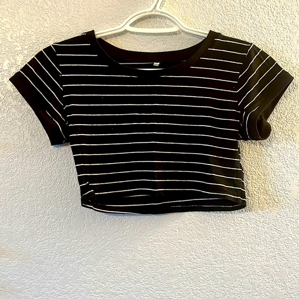 Striped crop top